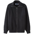 RIBBED ZIP-UP SWEATER